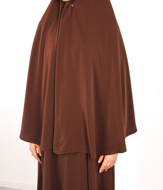 Anisah Classic Heup Khimar - Bruin