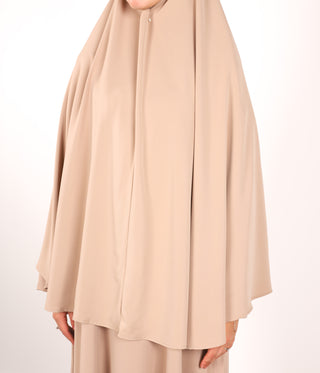 Anisah Classic Heup Khimar - Warm Sand