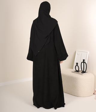 Zahraa Kimono Abaya - Black