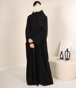 Zahraa Kimono Abaya - Black