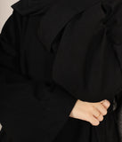 Zahraa Kimono Abaya - Black