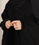 Zahraa OPEN KIMONO Wide Sleeve - Black