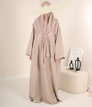 ABAYA Curduroy Zahraa - Smokey Sand