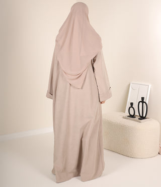 ABAYA Curduroy Zahraa - Smokey Sand