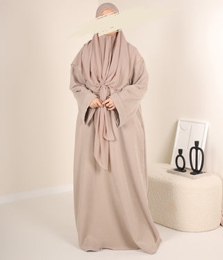 ABAYA Curduroy Zahraa - Smokey Sand