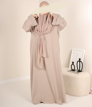 ABAYA Curduroy Zahraa - Smokey Sand