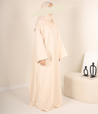 ABAYA Curduroy Zahraa - Cream