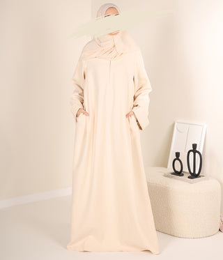 ABAYA Curduroy Zahraa - Cream