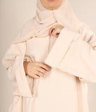 Zahraa Kimono Abaya - Krem