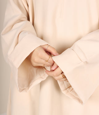 ABAYA Curduroy Zahraa - Cream