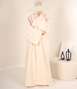 Abaya + Kimono Corduroy ZAHRAA - Cream