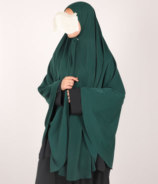 Anisah CLASSIC Knie Khimar- Ever Green