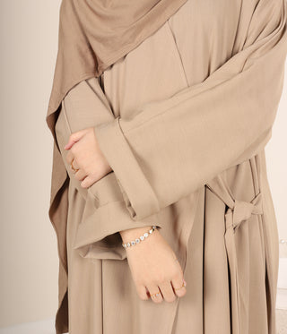 Cross over Abaya Lahiya UsW - Vanilla Latte