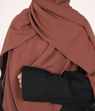 Instant Khimar Hijab - Mocca