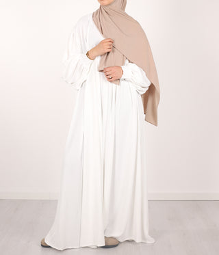 Jilbab Jazz Ballonärmel - Cremeweiß