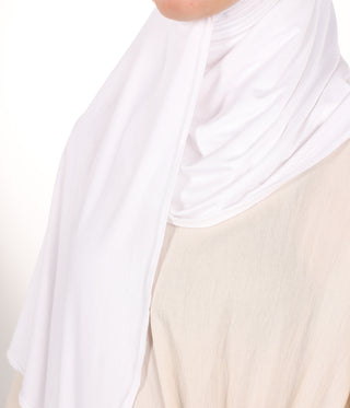 Viscose Instant Hijaab FNR - White