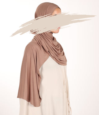 Viscose Instant Hijaab FNR - Warm Taupe