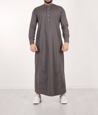 Tailored Fit Haroon Qamis - Dark Grey