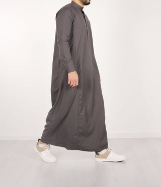 Tailored Fit Haroon Qamis - Dark Grey