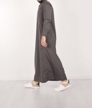 Tailored Fit Haroon Qamis - Dark Grey