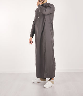 Tailored Fit Haroon Qamis - Dark Grey