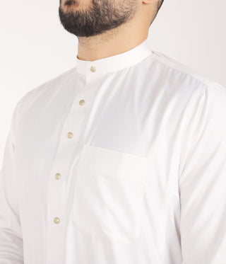 Chino Saudi Qamis - White