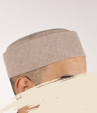 Woolen Cap Haroon - Light Taupe