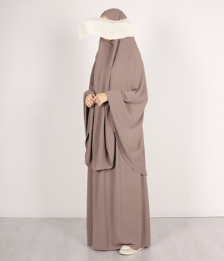 Knie Khimar met Rok set JAZZ - Mink