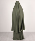 Khimar do koljena sa kompletom suknje JAZZ - Leaf