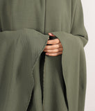 Khimar do koljena sa kompletom suknje JAZZ - Leaf