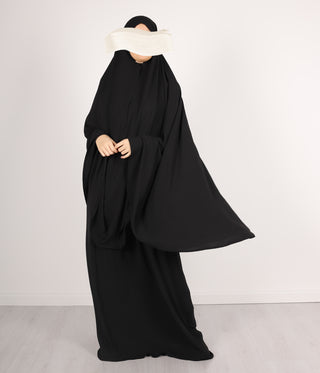 Knie Khimar met Rok set JAZZ - Black