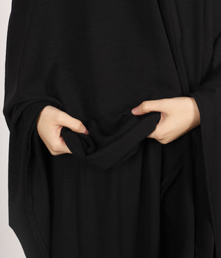 Knie Khimar met Rok set JAZZ - Black