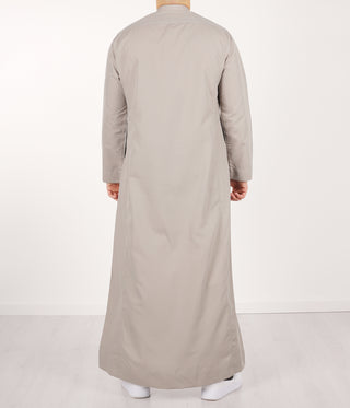 Qamis IND24 by Q4him - Cream Grey