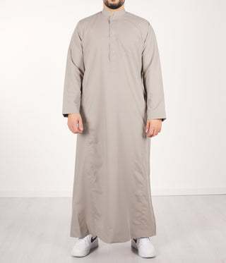 Qamis IND24 by Q4him - Cream Grey