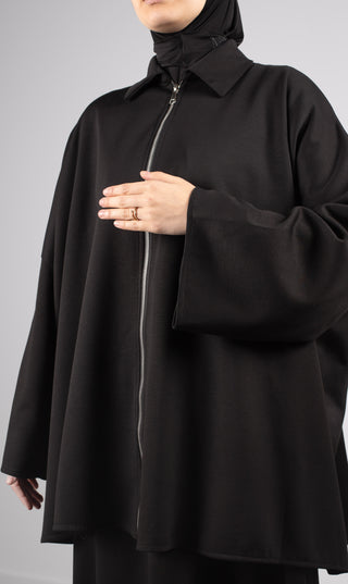 Weiches Twinset Jasminah - Schwarz