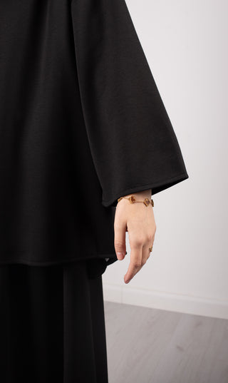 Weiches Twinset Jasminah - Schwarz