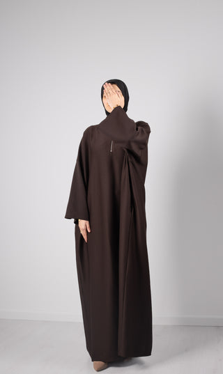 Abaya Oversized Comfy J. - Dark Brown