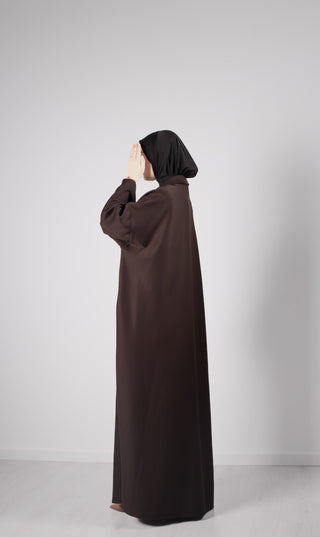 Abaya Oversized Comfy J. - Dark Brown