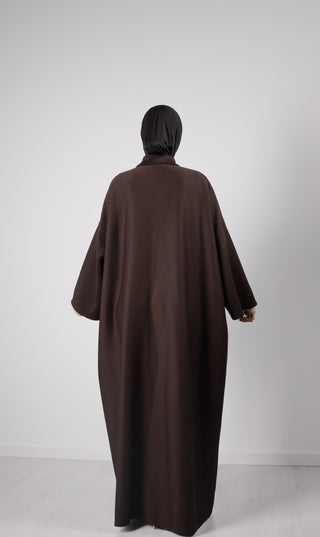 Abaya Oversized Comfy J. - Dark Brown