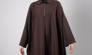 Abaya Oversized Comfy J. - Dark Brown
