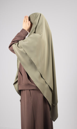 Double Diamond KHIMAR MEDINI Silk - Pistache