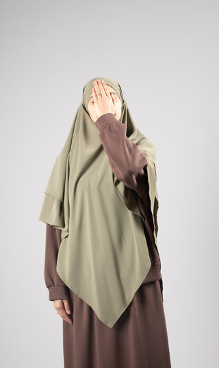 Double Diamond KHIMAR MEDINI Silk - Pistache