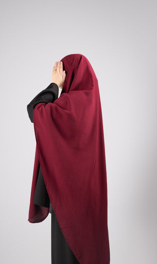 XL Triangle Khimar - Bordeaux