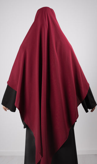 XL Triangle Khimar - Bordeaux