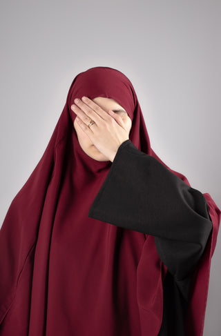 XL Triangle Khimar - Bordeaux