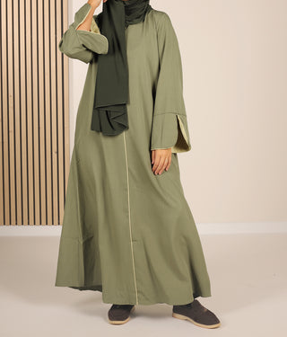 Takasaki Kimono Abaya - Pistache