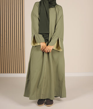 Takasaki Kimono Abaya - Pistache