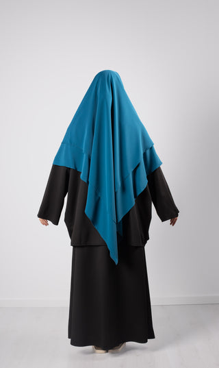 Double Diamond KHIMAR MEDINI Seide – Petrol