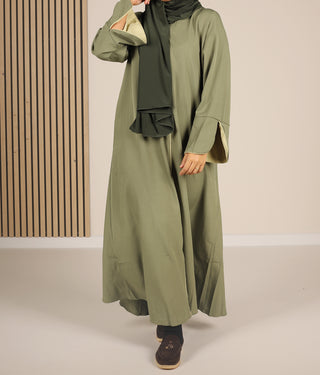 Takasaki Kimono Abaya - Pistache