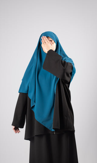 Double Diamond KHIMAR MEDINI Seide – Petrol